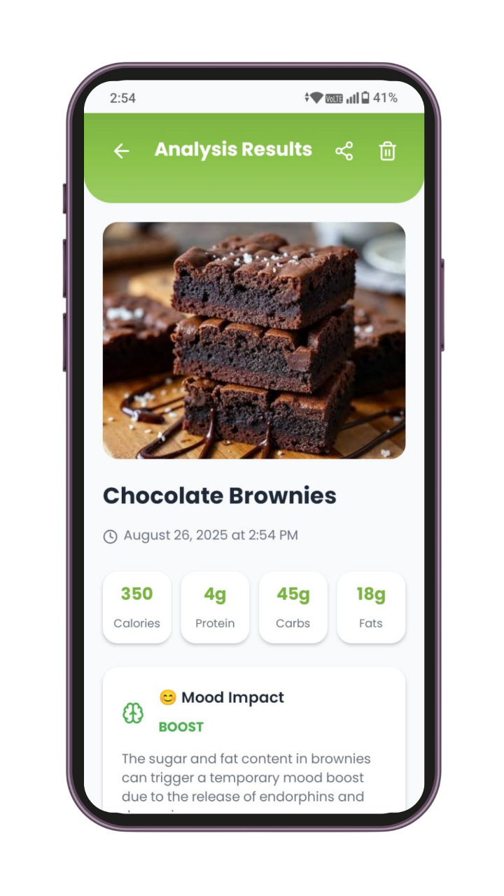 FoodSnapper app screenshot